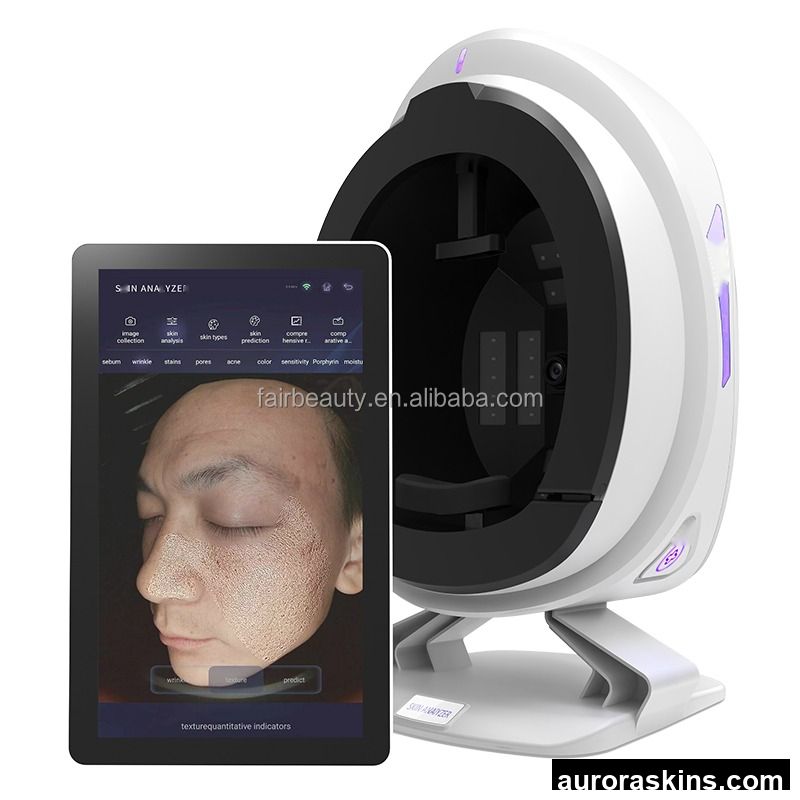 2026 New Arrivals for Mirror Intelligent Skin Analyzer System Stainless Steel Portable 20MP Test 9 Skin Problems UV 1 Year