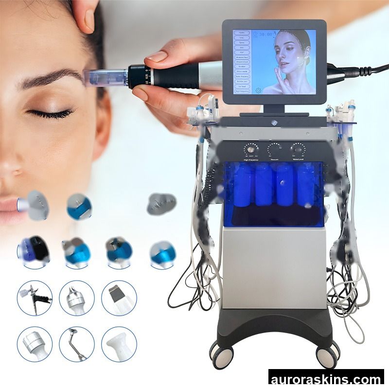 EU/US Warehouses 14 in 1 Hydrodermabrasion Face Care Spa Machine Aqua Peel Cleaning Hydrating Hydro 14-in-1 Facial Machine