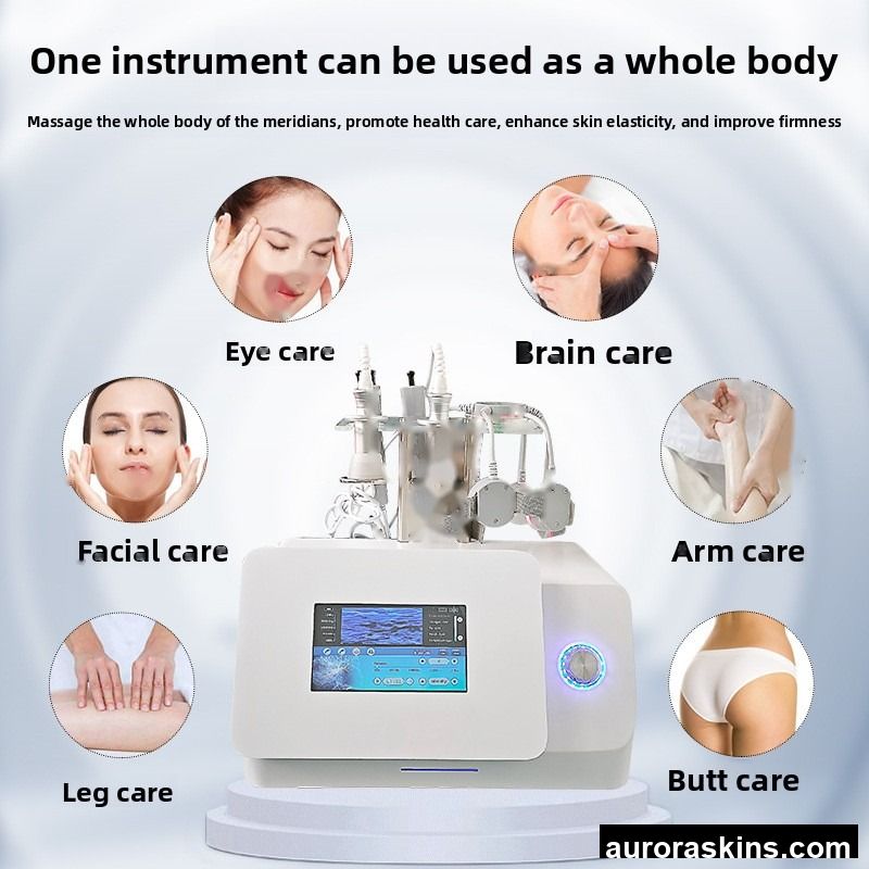 6D Quantum Transcranial Magnetic Stimulation Instrument Multifunctional ABS Physiotherapy Device for Anti-Aging Neck Beauty Care