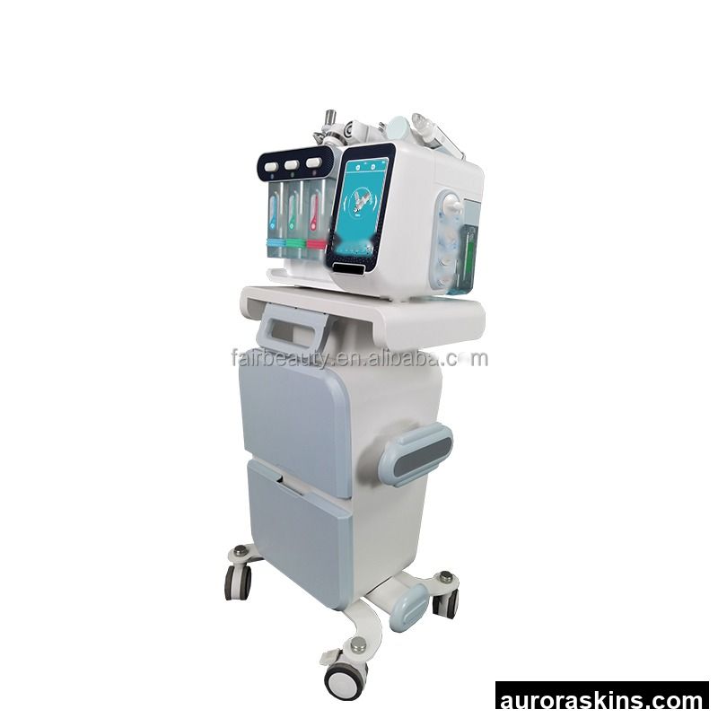 7 in 1 Dermabrasion Facial Machine H2O2 Diamond Skin Scrubber Moisturizer Skin Rejuvenation Oxygen Jet Aqua Facial Machine