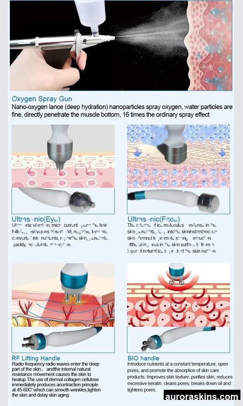 Oxygen Jet Electric Blackhead Remover With Skin Analysis Diamond Dermabrasion Oxygen Facial Aqua Peeling Machine