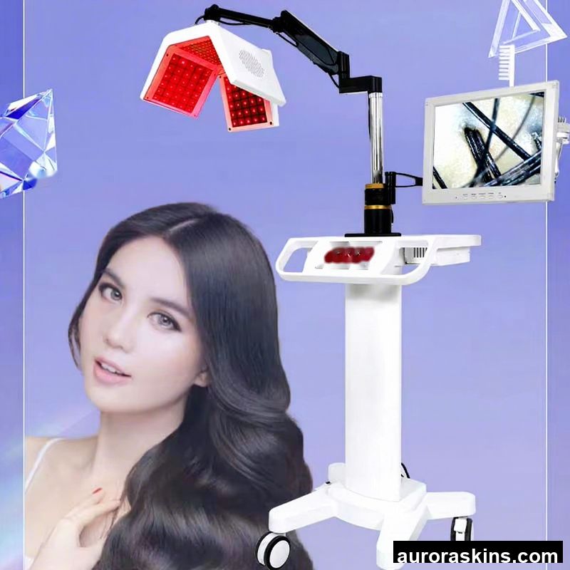 Hair Growth 650nm Hair Loss Scalp Treatment Machine Hair Regeneration 650nm Red Light Therapy Skin Analyzer Machine