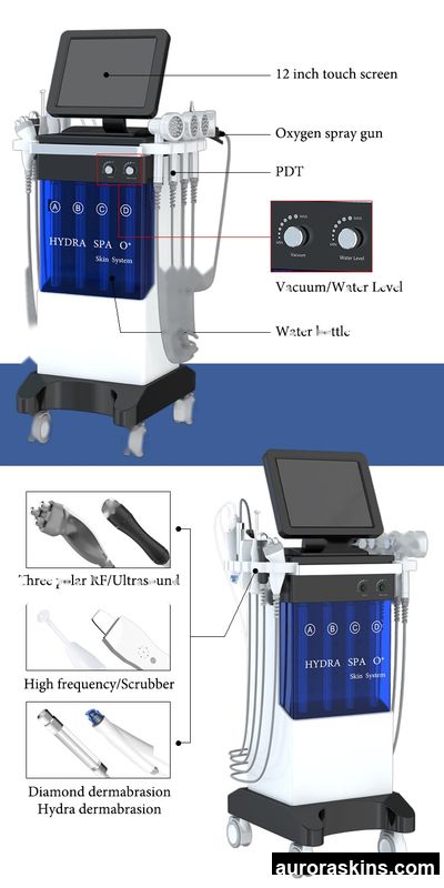 2026 Aurora Skins Advanced 14-Function Facial Beauty Unit-Skin Peeling & Aqua Peel Treatment-Made for Korean-Style Facials