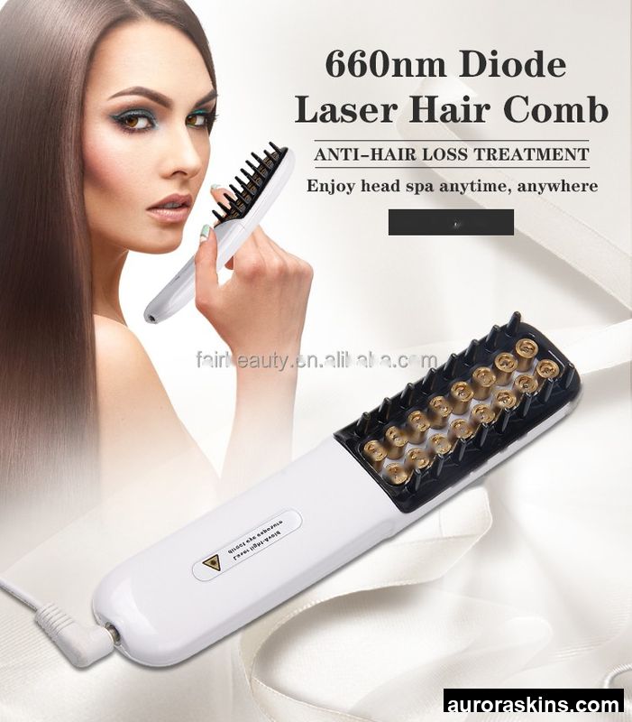 Hand-Held Electric Massage Comb Hair Loss Treatment Machine Red Light Therapy Scalp Hair Growth Comb Hair Regeneration Brush.