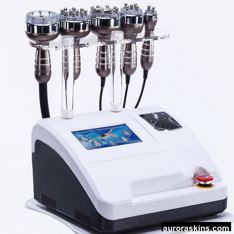 Aurora Skins 5-in-1 Multi-functional Face Lifting Skin Tighten Body Slimming Contouring Equipment with Rediofrequency Handle