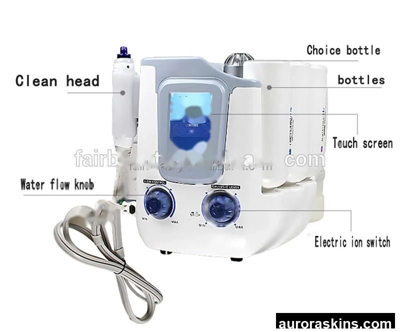 Factory Price 3-in-1 Korea Aqua High Frequency Oxygen Dermabrasion Aqua Facial Beauty Machine for Skin Rejuvenation