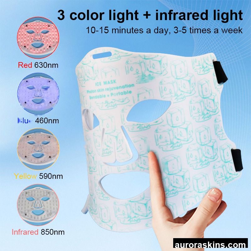 LED Photon Therapy Red Light Therapy Face Machine LED Light Therapy Machine Dark Spot Removal LED Light Therapy Facial Machine