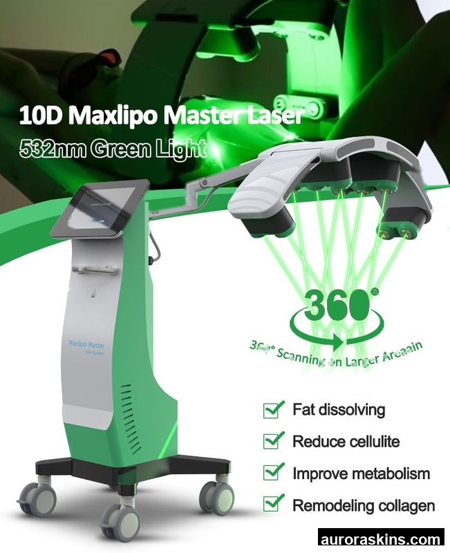2026 New 10D Master 800W 532nm Green Lymphatic System Weight Loss Fat Elimination Non-Invasive Slimming Use for Beauty Salon