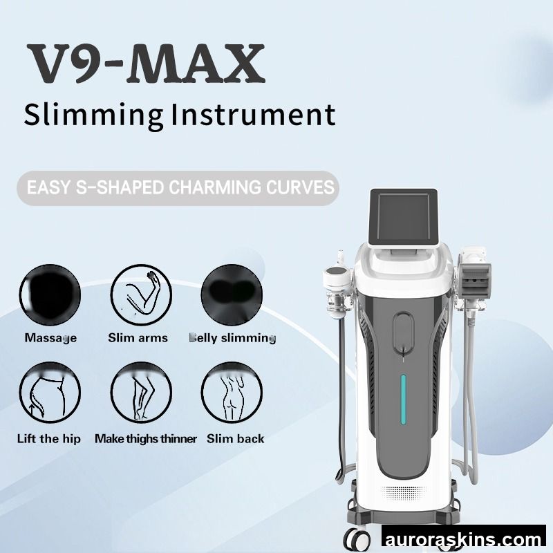 Vertical V9 MAX Shaping 4-in-1 RFEMS Body Shaping Machine for Skin Tightening and Sculpting for Salon Use Jade Roller