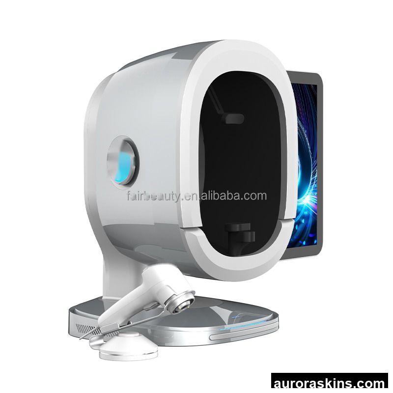 Professional Stainless Steel Face Skin Diagnostic Instrument -Full-Face 3D Imaging Scanner 15.6-Inch Display, Skin Care Device