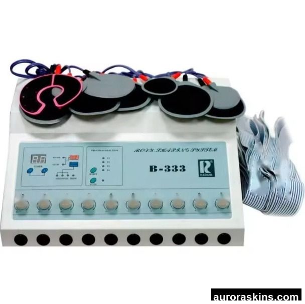 B333EMS Desktop Micro-Current Beauty Instruments 10 Groups of Patch Standing Type Meridian Dredge BIO Bioelectricity