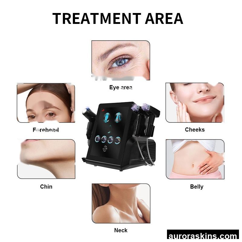 2026 Gold Depth 8 Fractional Facial Anti-aging Skin Tightening Body Contouring 4MHz Wrinkle Removal Face Cleaning Beauty Device