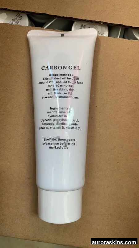 CO2 Carbon Peel Gel Carbon Gel 80g 80ml Bottle Cream Whitening Lightening and Pore Contraction