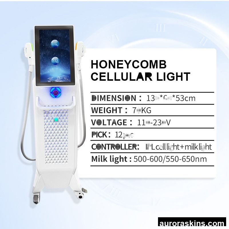 Third Generation Home Use Beauty Equipment Light Skin Brightening Rejuvenation Pigment Honeycomb Cell New Milk Light CN Plugs