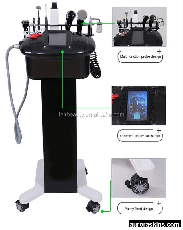 9 in 1 Aqua Facial Machine Oxygen Jet Oxygen Jet Skin Lifting Wrinkle Removal Facial Care Beauty Device