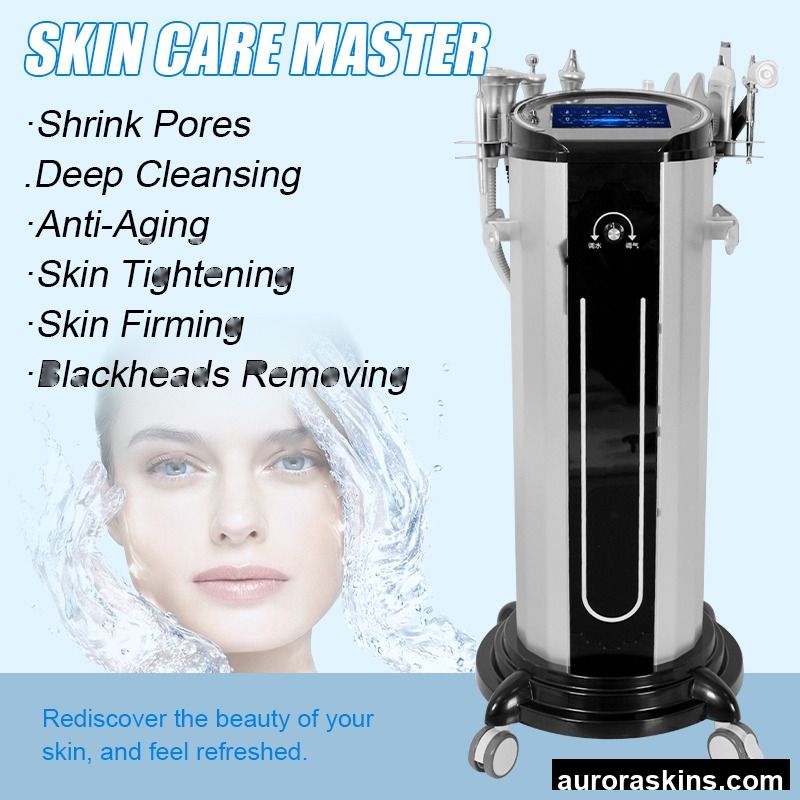 Small Bubble Facial Oxygen Injection Deep Cleaning Face Lifting Skin Scrubber Oxygen Jet Facial Microdermabrasion Machine