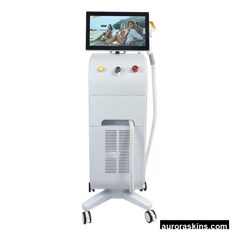 Excellent Performance Triple Wavelength Diode Depilation Machine with Sheet Metal Chassis 12pcs*100W Semiconductor Light Bars
