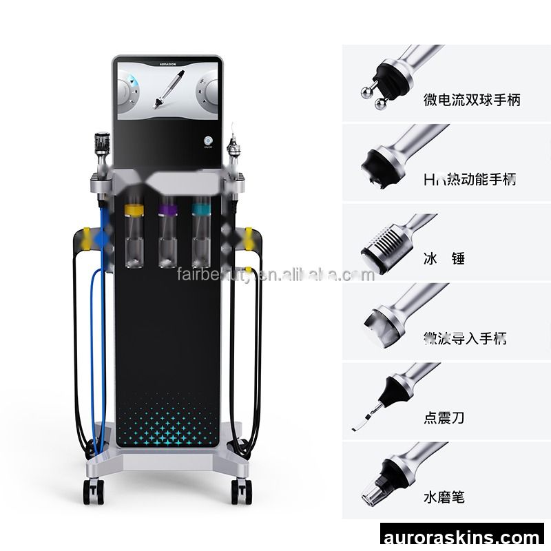 2026 NEW 6in1 Oxygen Face Clean Skin Care Equipment Micodermabrasion Facial Clean Aqua Peel Skin Rejuvenation Beauty Spa
