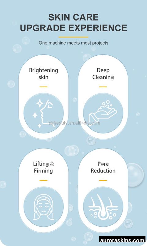 Professional 7-in-1 Multi-Purpose Facial Deep-Cleansing System with Oxygen-Infused Mist and Firming Technology