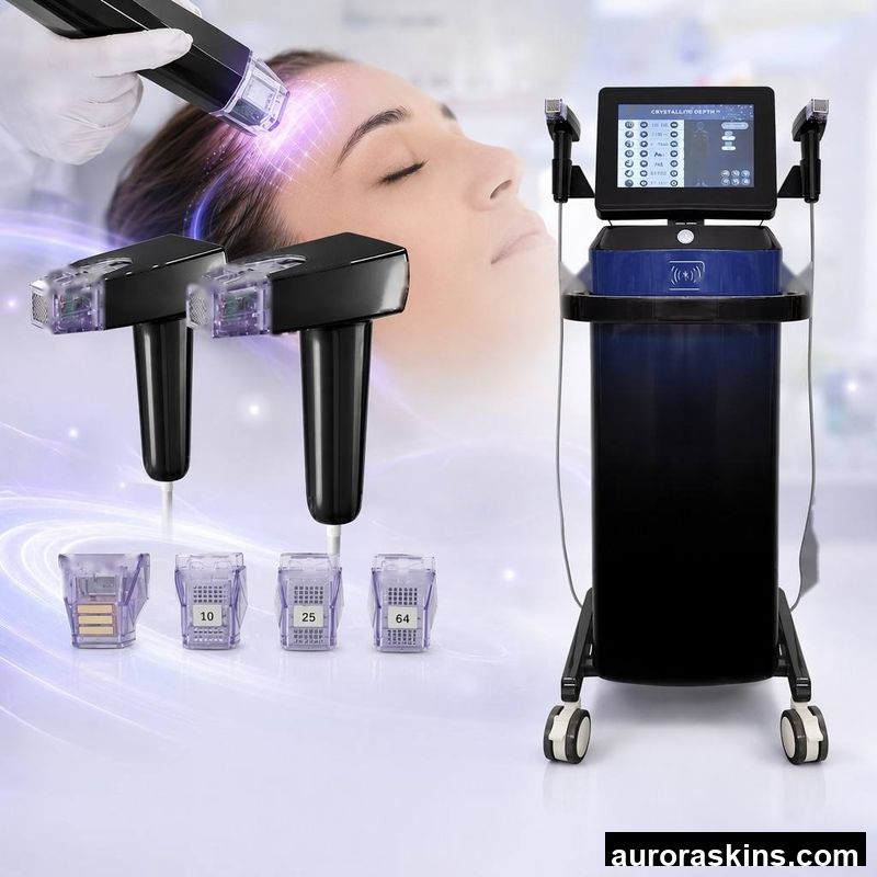 Crystallite Depth 8 R1F Micro System Fractional RadioFrequency Skin Rejuvenation Wrinkle Acne Scar Stretch Mark Removal Machine