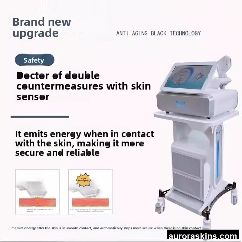 360 Collagen Ultrasonic Facial Tightening Beauty Device 7D Poly Lifting Anti-Aging V-Face Targeted Standing Desktop Use for