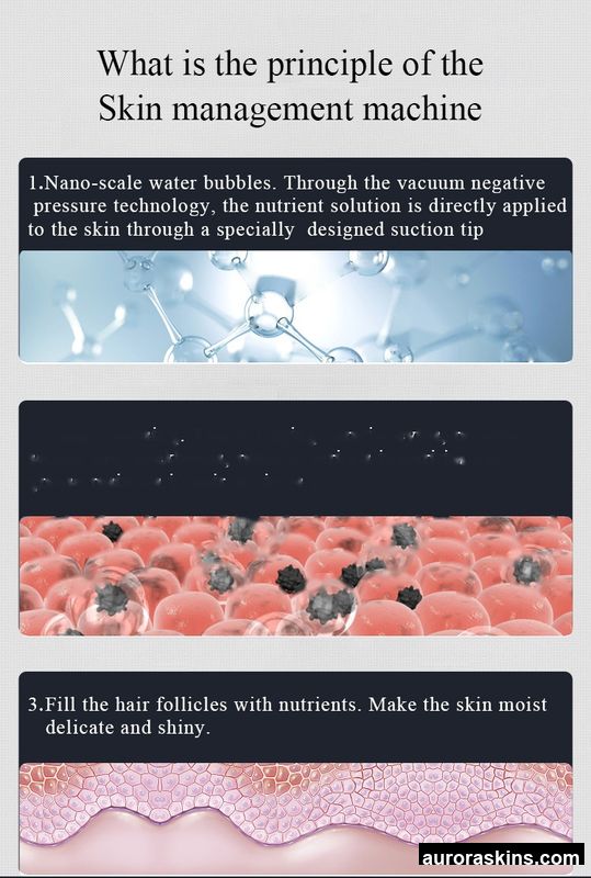2026 Aurora Skins Portable 7-in-1 Water Beauty Skin Rejuvenation Device with Blackhead Removal and Skin Analysis