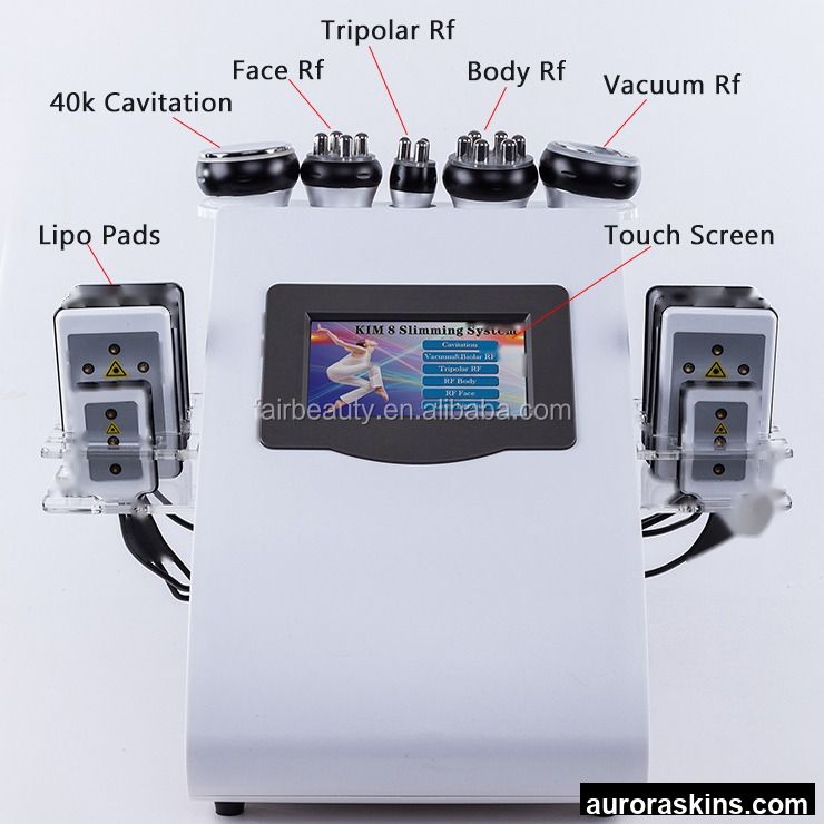 Special Offer 4-in-1 Body Slimming Instrument with Vacuum Therapy+High-frequency Sound+Rediofrequency Handles+Light Therapy Pads