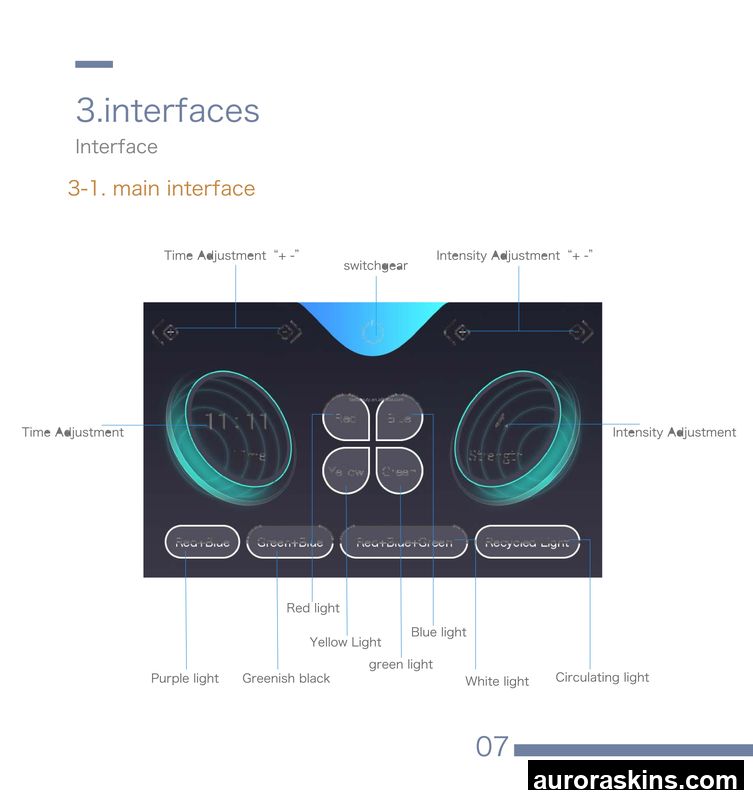650-850nm Dual-Wavelength Full-Body Light Therapy System-Electric Mirror Design, Targets Face & Body, Ideal for Home or Spa