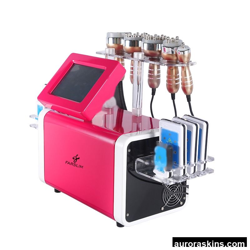 Whole Sale 5-in-1 Body Slimming Machine with 40kHz High-frequency Vibration+Vacuum Therapy+Microcurrent+Rediofrequency Handles