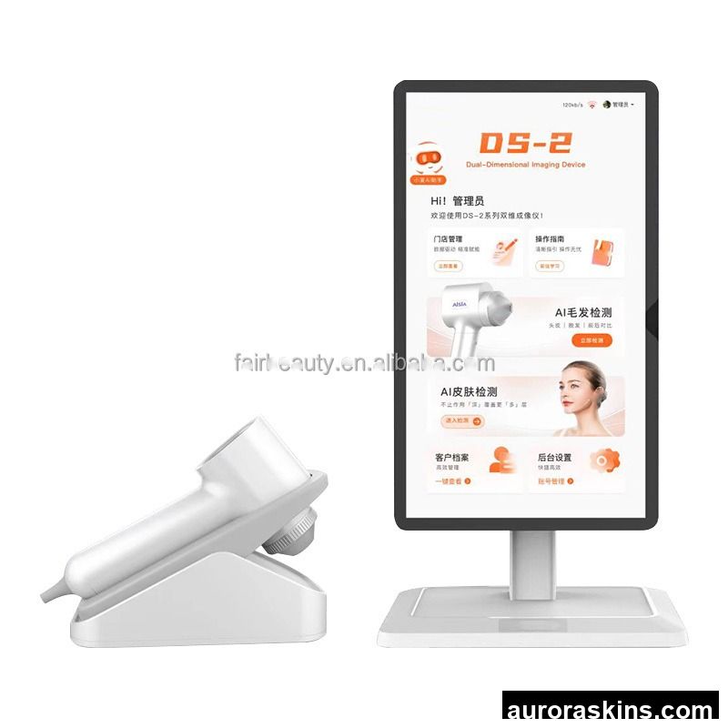 2 in 1 AI Intelligent Hair Analyzer +Skin Analysis Beauty Machine With Screen HD AI Good Testing Device Hot in Salon/ Spa