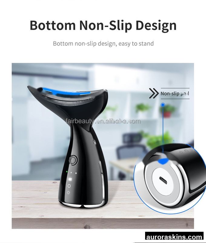 Multifunctional Beauty Instrument Color Light Lifting Vibrating Neck Massager Hot Compress Removes Neck Lines Face Neck Lifting