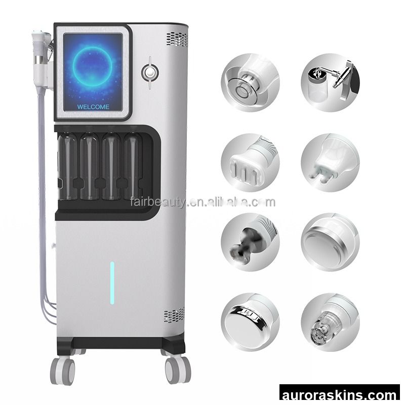 2026 8 in 1 Oxygen Bubble Super Bubble Skin Rejuvenation and Anti-aging Dermabrasion Wrinkle Removal Face Cleaning Beauty Device