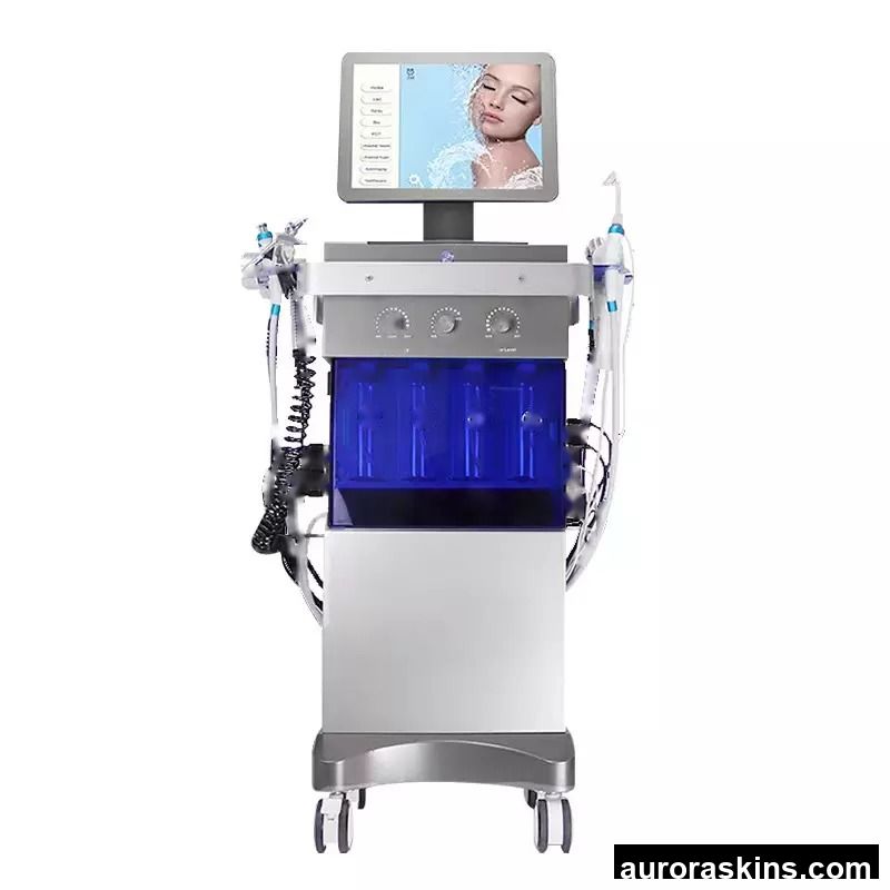 Aurora Skins Newest 10 in 1 Aquasure High Pressure Oxygen Jet Peeling Skin Care Skin Rejuvenation Dermabrasion Facial Aqua