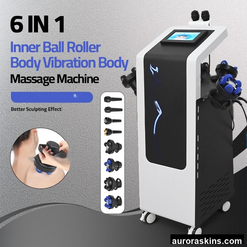 6in1Inner Ball Roller Electric Thigh Buttocks Massage Body Vibration Anti-cellulite Massager Cellulite Machine Roller Machine