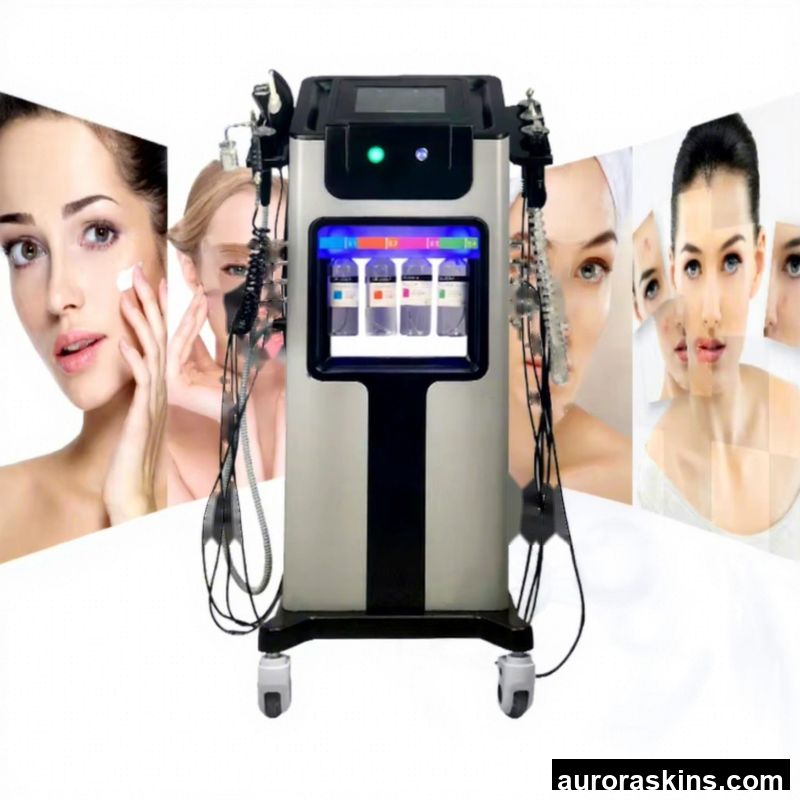 Aurora Skins a 8in1 10in1 Face Body Cleaner Roller Massager Standing Model Body Contouring Jade Roller Skincare Facial