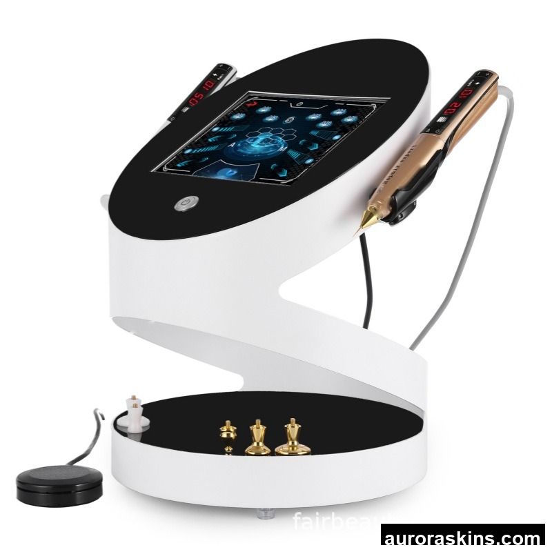 2-in-1 Handheld ABS Plasma Ozone Spot Beauty Device Face/Eye/Skin Rejuvenation Acne/Mole Fading Facial Care Aurora Skins FR-Q3 Use