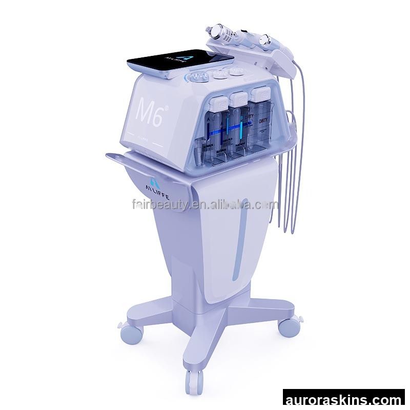 6 in 1 M6 Aqua Machine Multifunctional Hydro Dermabrasion Facial Machine Touch Screen Skin Rejuvenation Salon Beauty Equipment