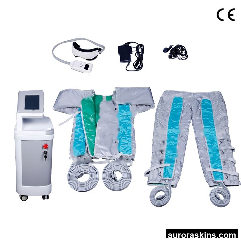 High Quality Full Body Infrared Pressotherapy Machine Lymphatic Drainage Suit with 24 Groups of Air Chambers