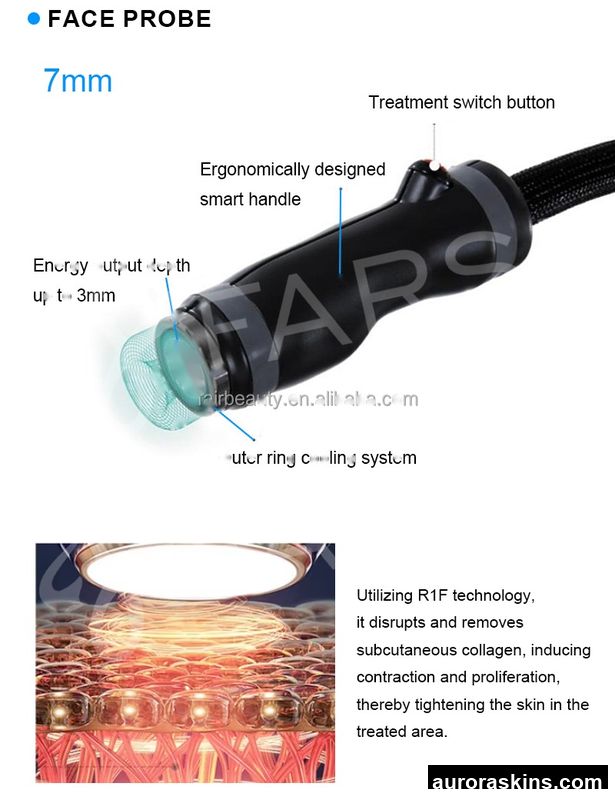 High-End 3-Applicator Cool Wave Facial & Body Unit-For Lifting Effect, Skin Elasticity Enhancement, and Contour Smoothing.