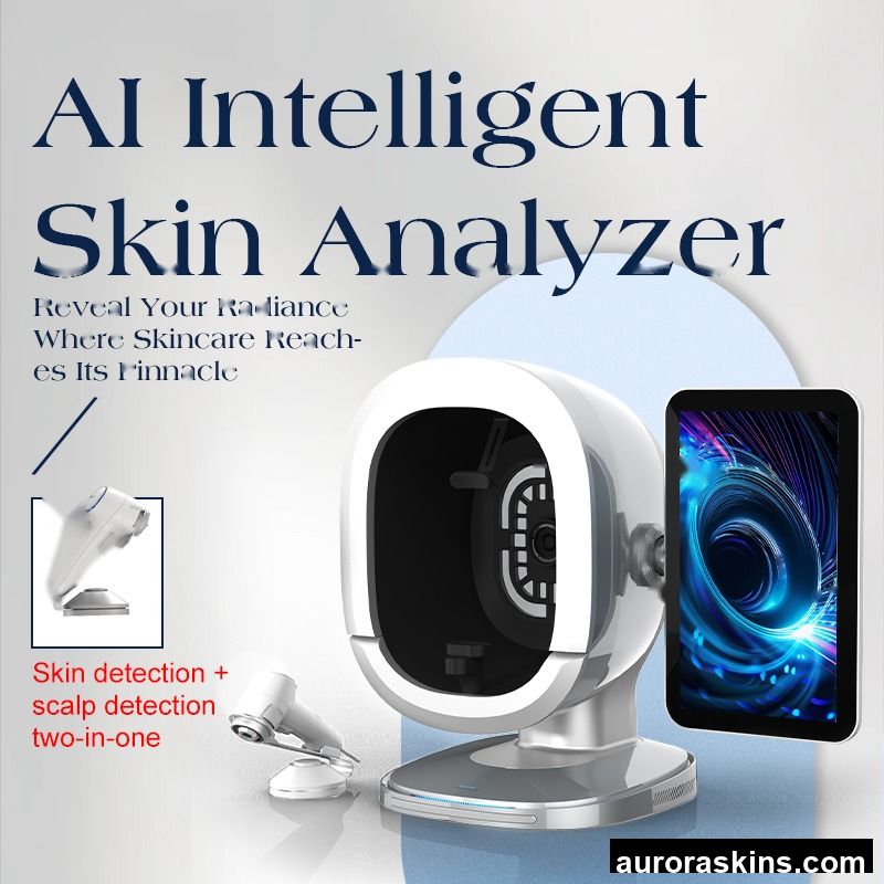 BITMOJI Ai 2 in 1 Professional Dermascope 3D Skin Analyzer Scanner Hair Scalp Detection 3D Intelligent Machine for Beauty Salon