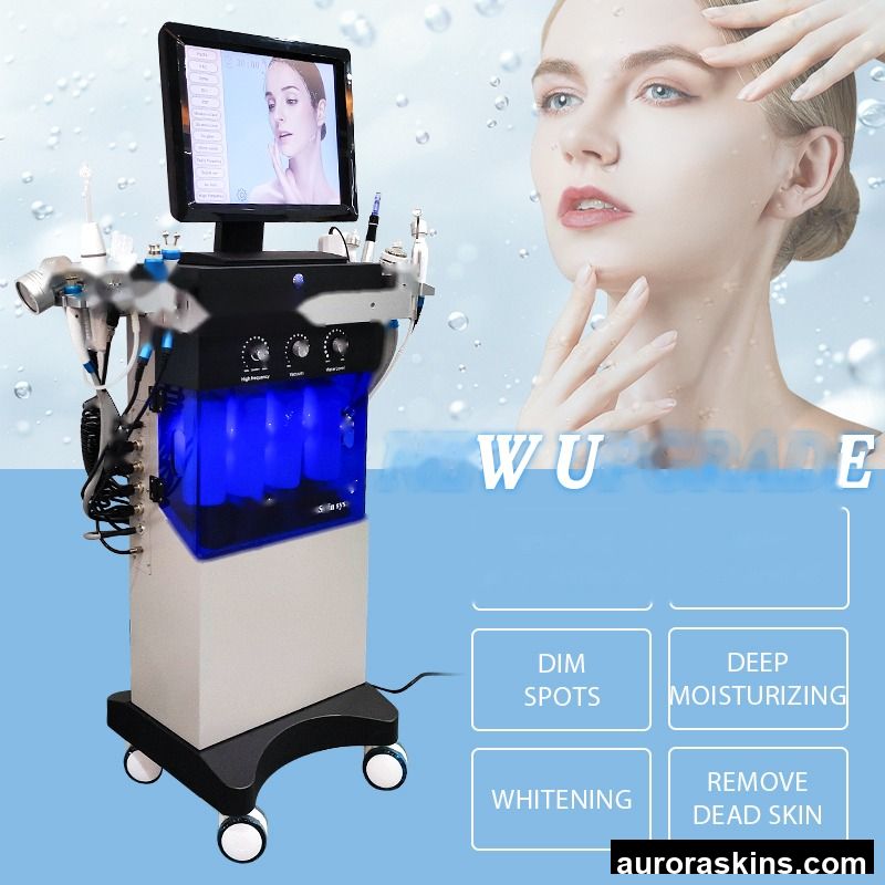 14 in 1 Oxygen Jet Oxygen Facial Cleaning Dermabrasion Microdermabrasion Water Facial Machine