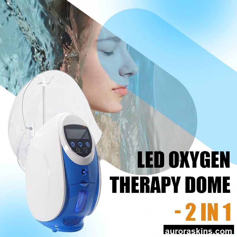 Seven-Color Phototherapy Hyperoxia Meter to Replenish Water and Rejuvenate Skin 2 in 1 Skin Care Beauty Equipment