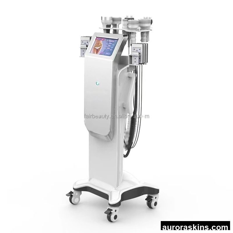 Aurora Skins Choice 9handles Lipolaser Machine Slimming 40 25 30 80k CAVI Vacuum Rf Home Use or Spa 84s