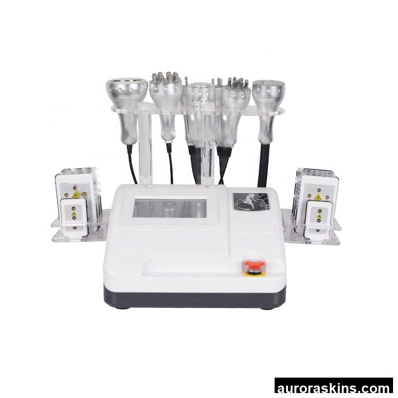 8 in 1 Desktop Face Lifting Cavit Lipo Suction RF Tightening Machine with CN/US/AU/EU/UK Plug Compatibility Cellulite Reduction