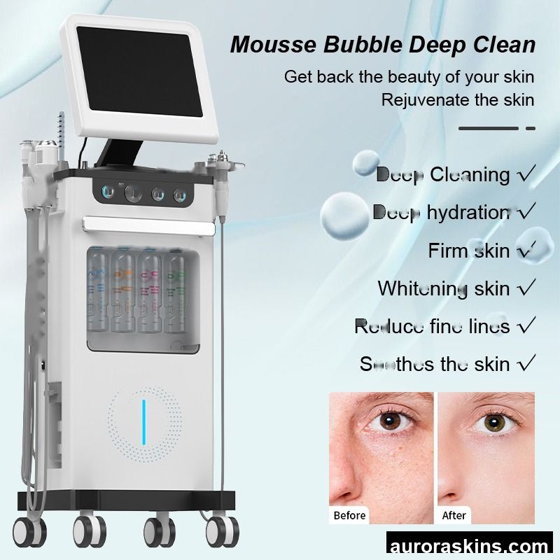 12 in 1 Skin Rejuvenation Machine Microcrystalline Microdermabrasion Aqua Peel Facial Cleansing Beauty Machine Oxygen Jet