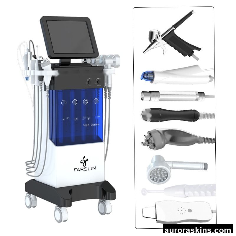 Facial Instrument Deep Cleaning Blackhead Removal Facial Spa Beauty Oxygen Machine Multifunctional Skin Care 11 in 1
