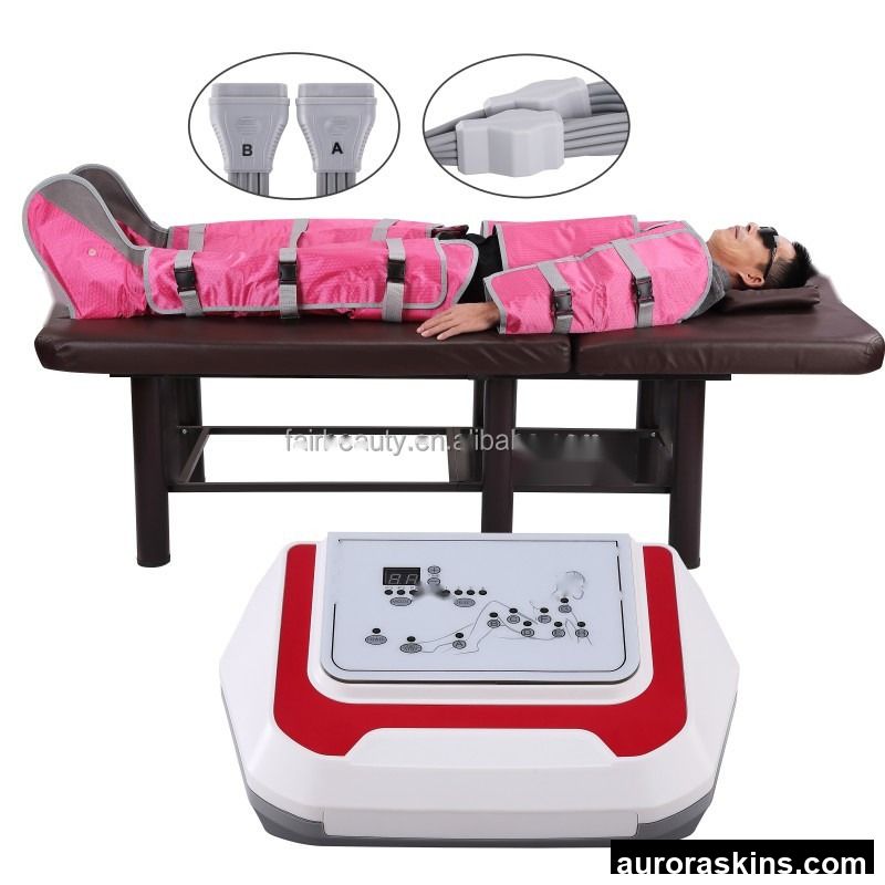 Whole Sale 3-in-1 Full Body Pressotherapy Machine Lymphatic Drainage Air Compression Massage Suit with 8 Groups of Air Chambers