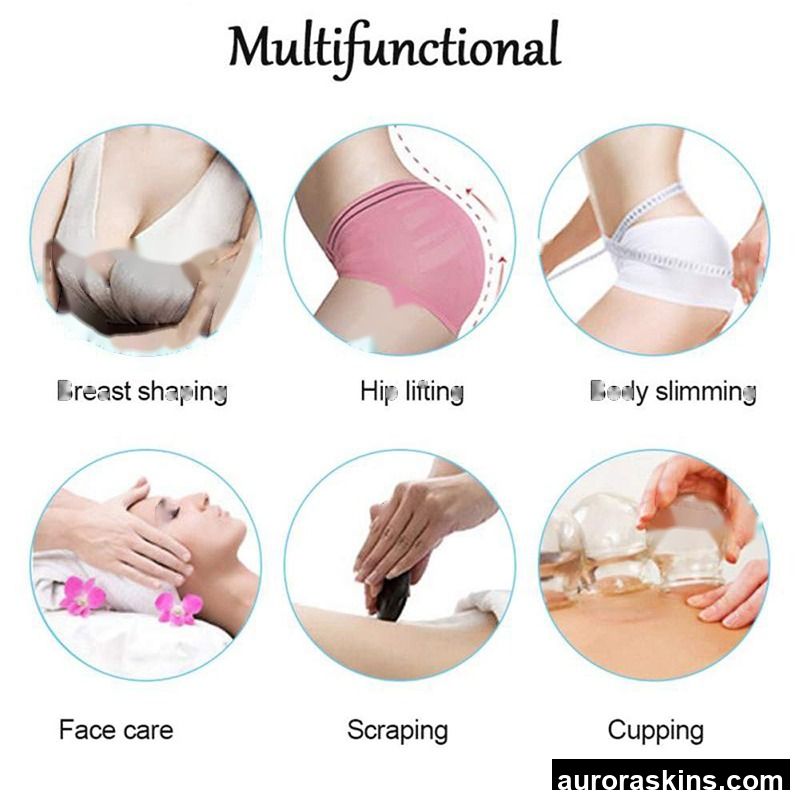 Aurora Skins a Breast Butt Face Skincare Cupping Therapy Vacuum Suction Enhancement Homeuse Body Slimming Massager Skin Beauty Spa