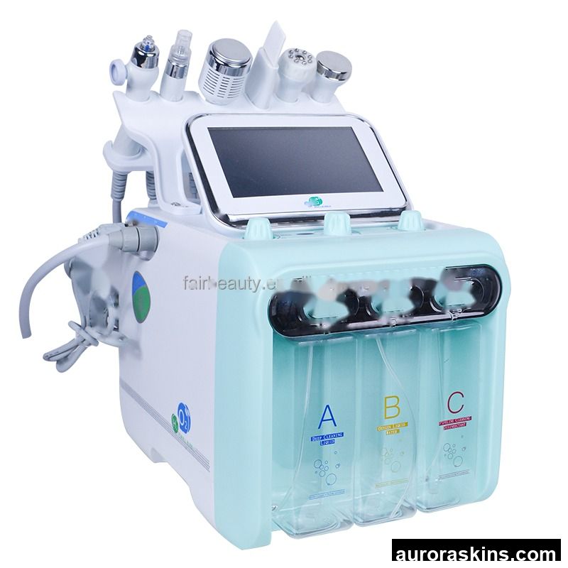 Professional 6-in-1 Oxygen Jet Facial Machine for Deep Pore Cleansing Skin Rejuvenation in SPA Center Beauty Salons