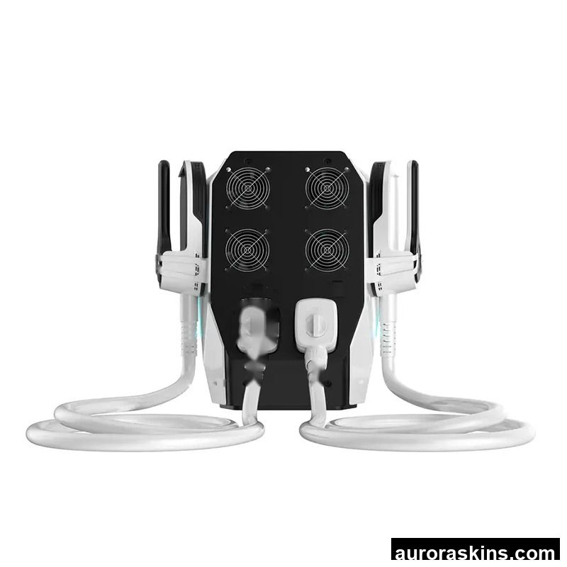 Desktop Magnetic Muscle Stimulation Pulse Physiotherapy Device with 2 Handles for Pain Relief Fat Reduction